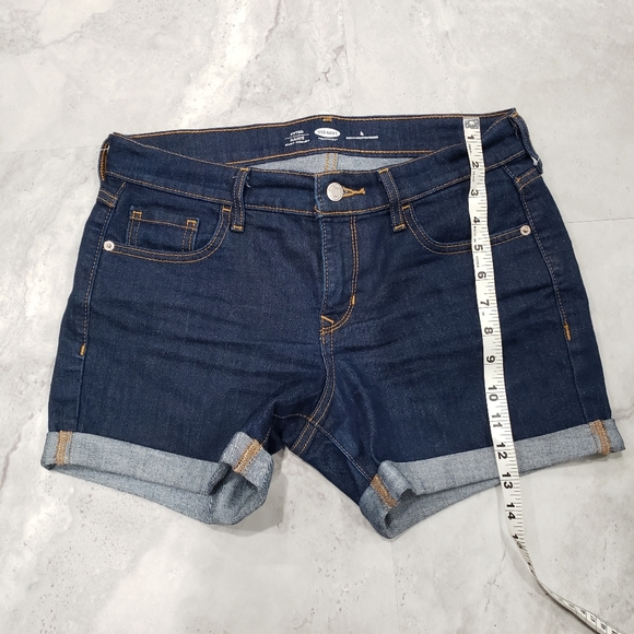 Old Navy Fitted Shorts Women's Size 4 Denim Blue - Picture 7 of 7